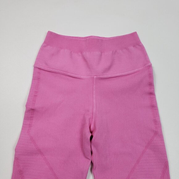Spiritual Gangster Seamless High Waist Leggings Women XS/S Bubblegum Pink Ribbed - Picture 8 of 16